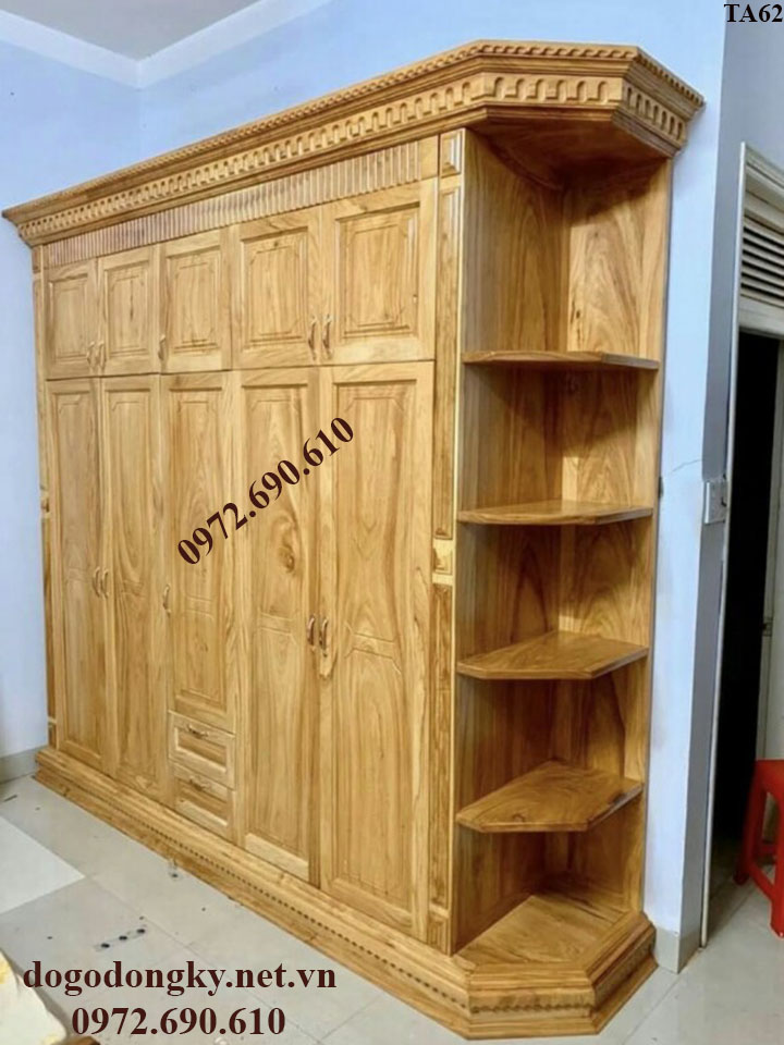 tu quan ao dep 2 tang mau 5 canh