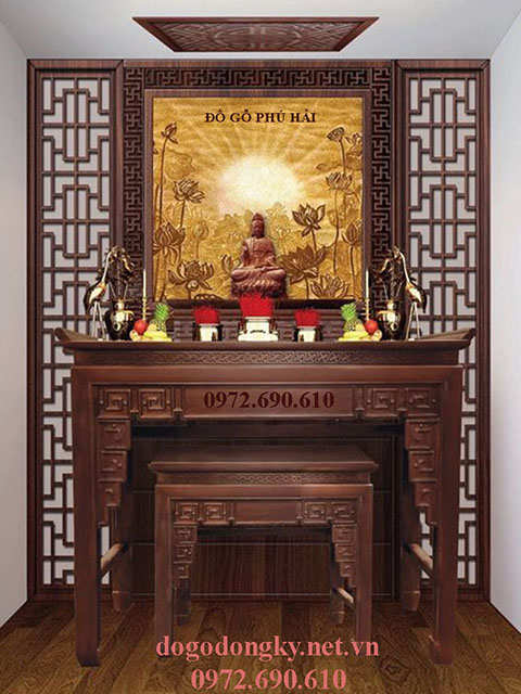 V&aacute;ch trang tr&iacute; ph&ograve;ng thờ